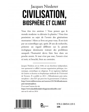 Civilisation, biosphère et climat de Jacques Niederer