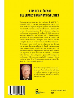 La fin de la légende des grands champions cyclistes de Alain BRIAND (Alain rené GEORGES)