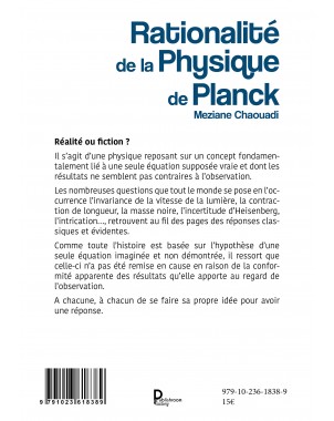 Rationalité de la Physique de Planck de Meziane Chaouadi