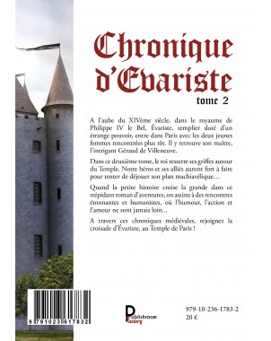 Chronique d'Evariste, Le temple de Paris Tome 2 de Seth Horvath