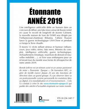 "Étonnante année 2019" de Benoît Lefèvre