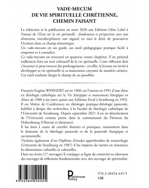 Vade-mecum de vie spirituelle chrétienne, chemin faisant de François-Eugene Wernert