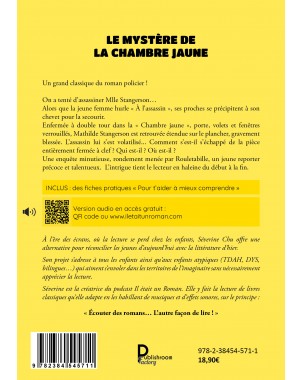 Le Mystère de la chambre jaune: Adapté pour les 8-14. Version audio incluse de Gaston Leroux - Séverine Chu