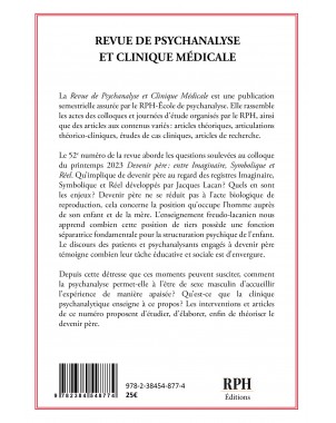 Revue de Psychanalyse et Clinique Médicale n°52 de RPH Fernando de Amorim (Sous la direction de )