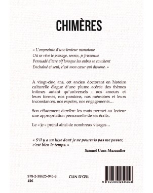 CHIMÈRES de Samuel USON-MAZAUDIER