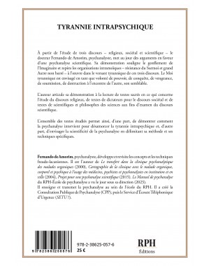 TYRANNIE INTRAPSYCHIQUE de  FERNANDO DE AMORIM