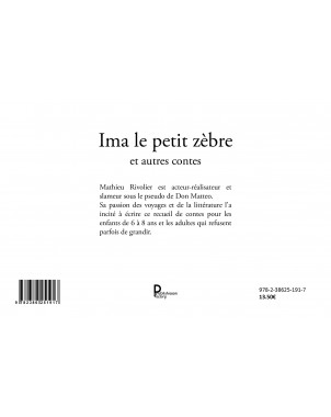 IMA le petit zèbre et autres contes de Mathieu RIVOLIER