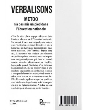 VERBALISONS.METOO n'a pas mis un pied dans l'Education nationale de ALVA ERIKSDOTTER