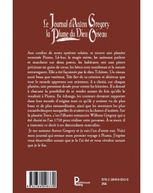 Le Journal d'Anton Gregory La Plume du Dieu Oiseau de  Laura Emeline Gonthier