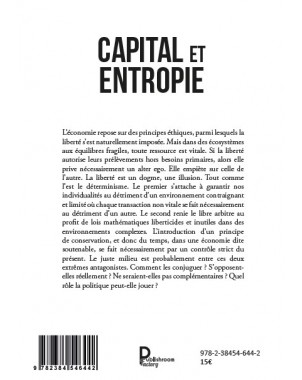CAPITAL ET  ENTROPIE Traité d'économie apolitique de Benoit LASCOLS