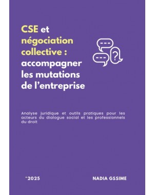 CSE et négociation collective : accompagner les mutations de l'entreprise de N.Gssime
