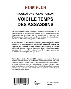 Nous Avons Foi Au Poison VOICI LE TEMPS DES ASSASSINS de Henri Klein