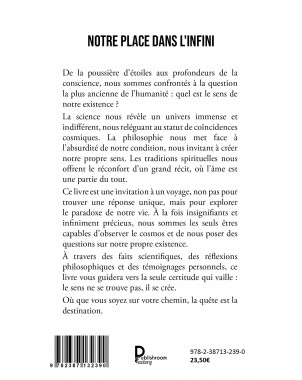 NOTRE PLACE DANS L'INFINI de GONTRAN ONDZOTTO