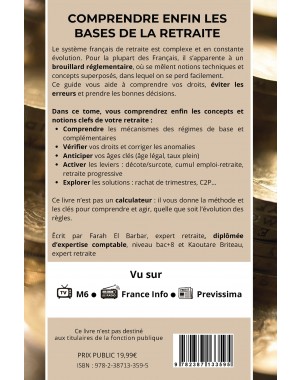 Comprendre sa retraite-Concepts et notions clefs - Édition spéciale débutant de Farah El Barbar et Kaoutare BRITEAU
